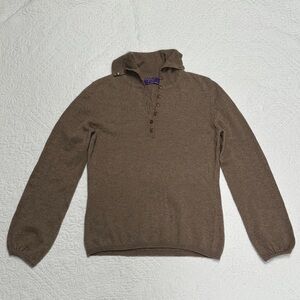 100% Mongolian cashmere Women’s Brown Sweater sz small